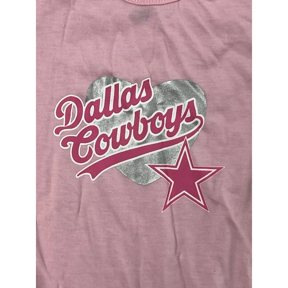 NFL Dallas Cowboys Baby Girl One‎ Piece Bodysuit 12M Pink